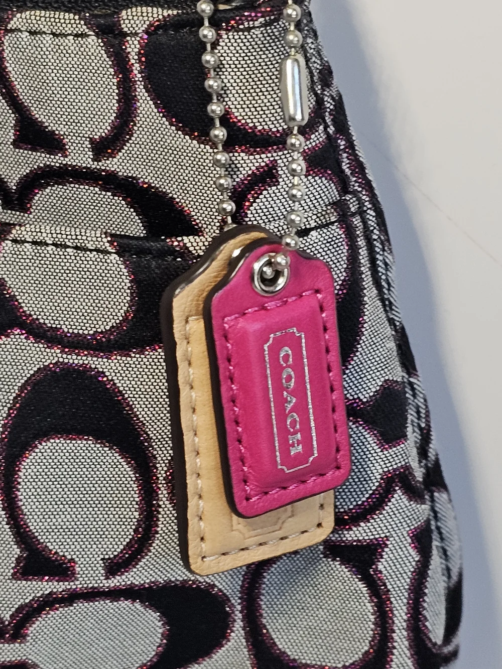 Y2K Coach Signature C Jacquard Crossbody Bag